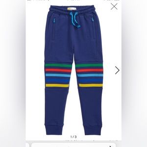 Mini Boden Warrior Knee blue sweatpants Size 6Y LIKE NEW DISCOUNT SHIPPING